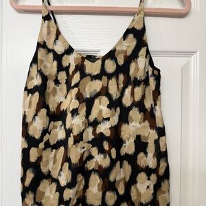 Banana Republic Animal Print V-Neck Top